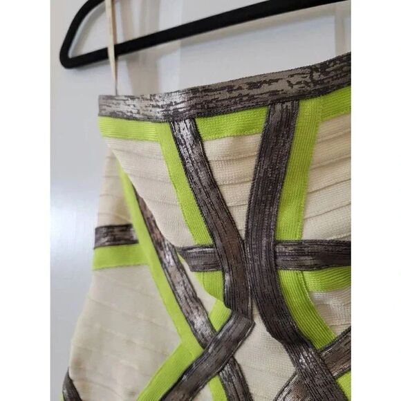 Herve Leger "Anais"  Strapless Bandage Bodycon Dress M NWT $1590 - Picture 5 of 8